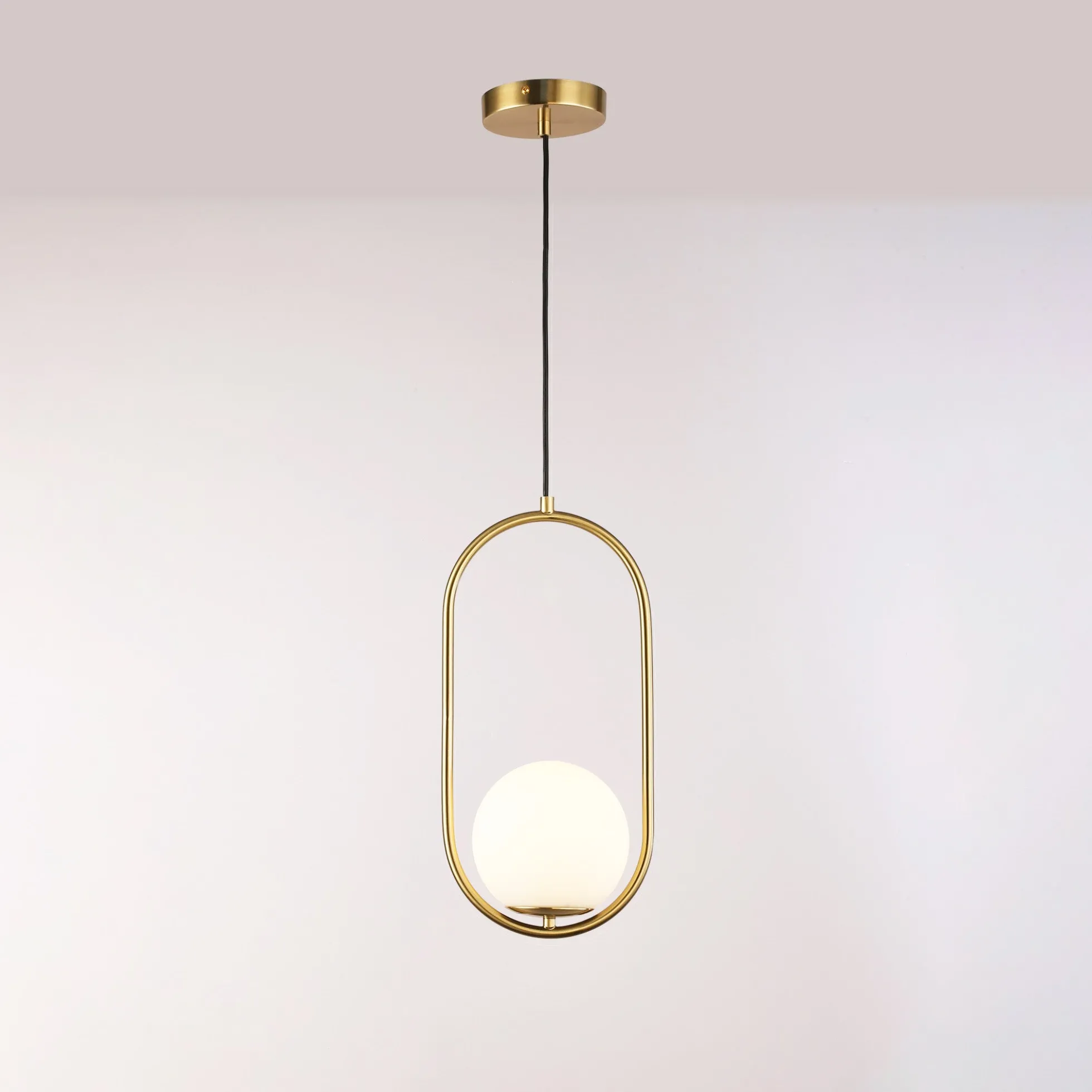 Lámpara colgante bola cristal "JOHN" - E27 - Ø 15cm