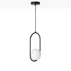 Lámpara colgante bola cristal