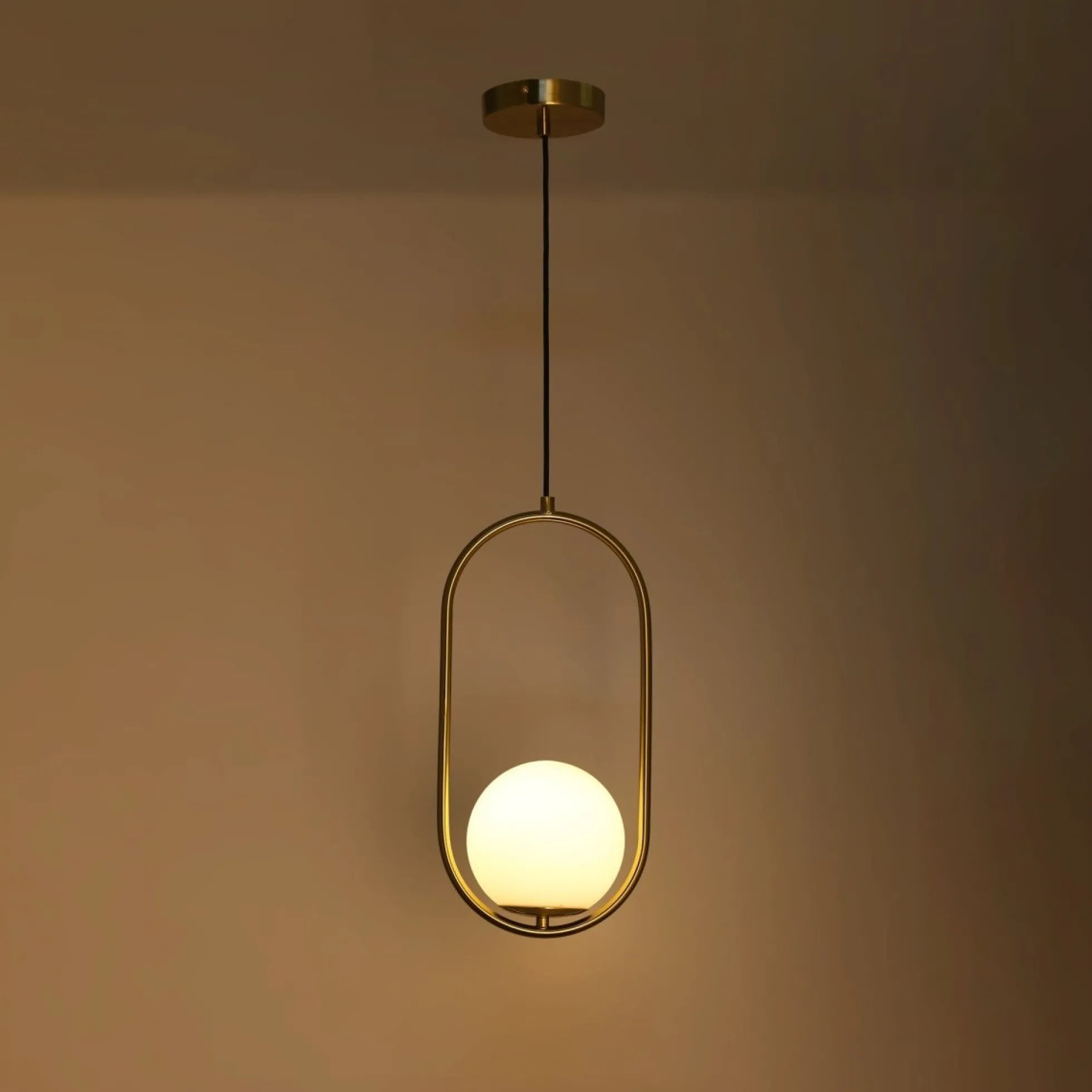 Lámpara colgante bola cristal "JOHN" - E27 - Ø 15cm