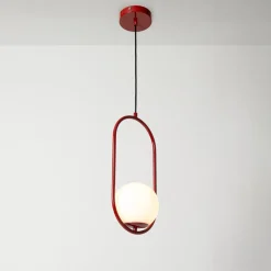 Lámpara colgante bola cristal