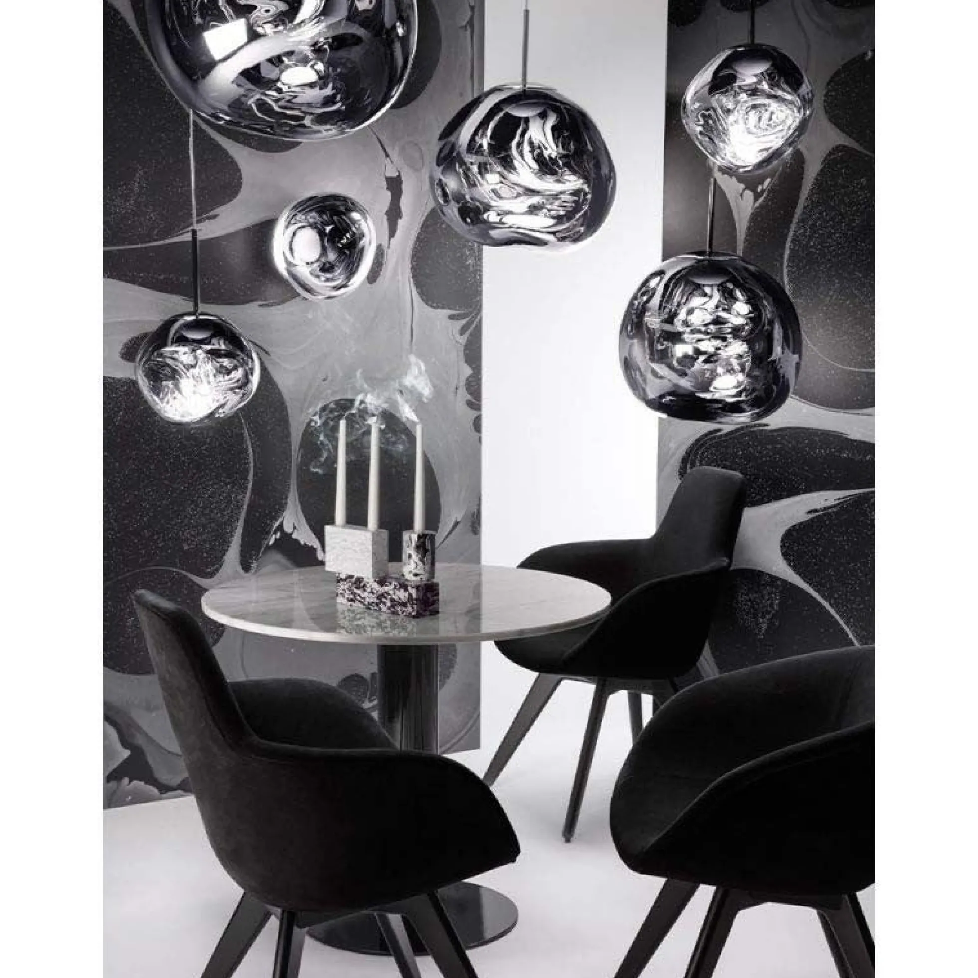 Lámpara colgante cristal de diseño "Abril"- Ø 28cm