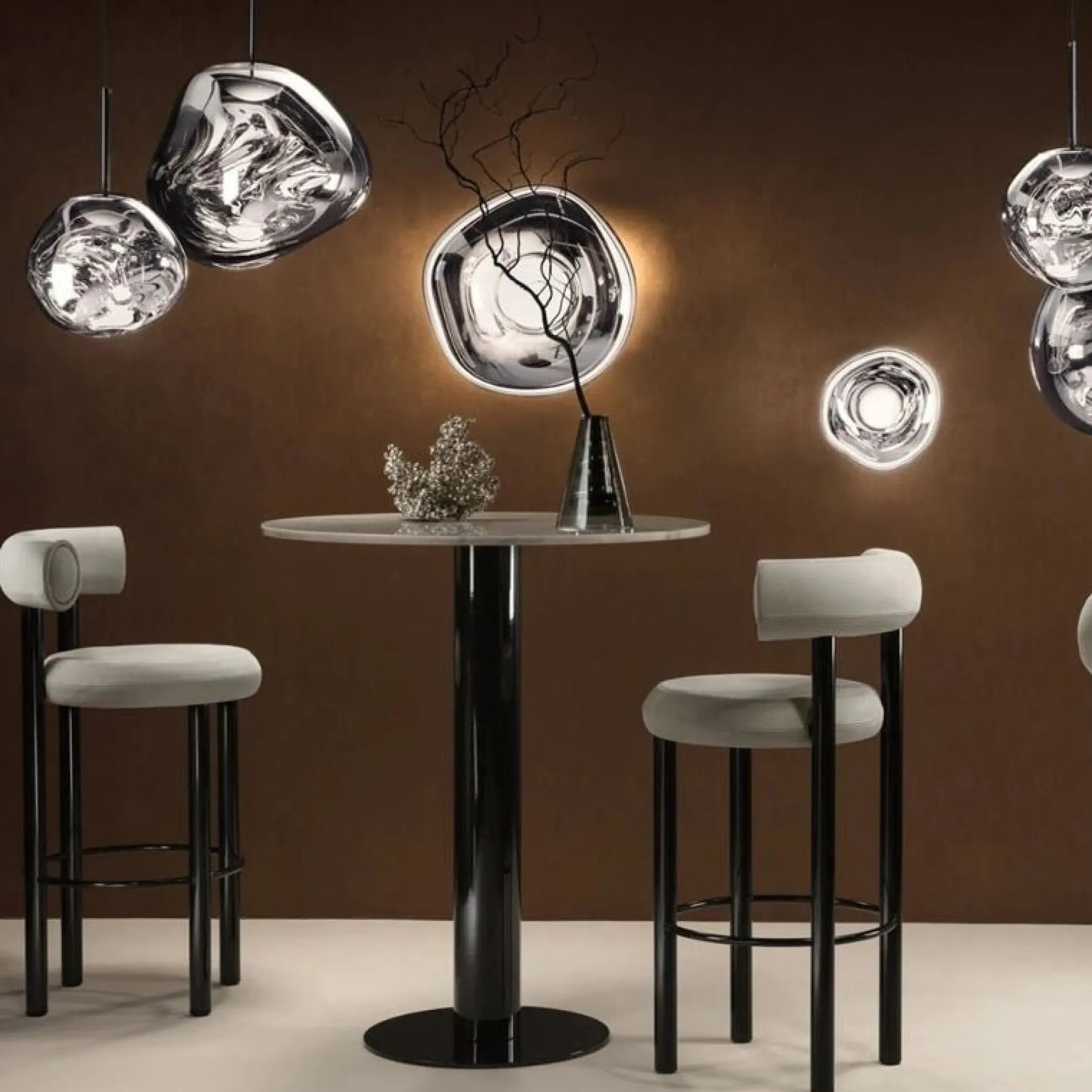 Lámpara colgante cristal de diseño "Abril"- Ø 28cm