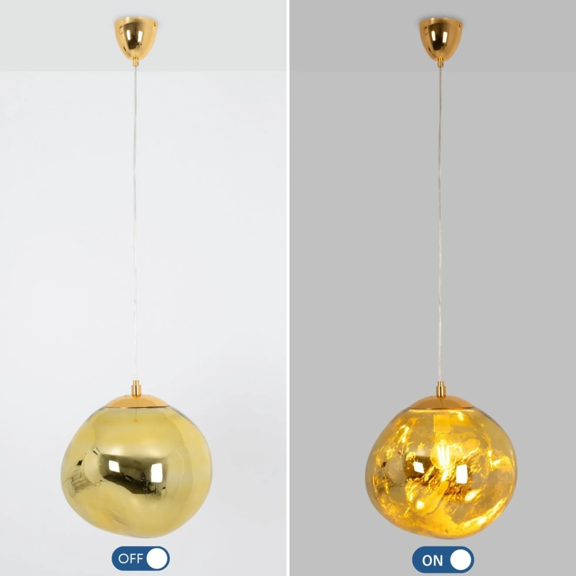 Lámpara colgante cristal de diseño "Abril"- Ø 28cm