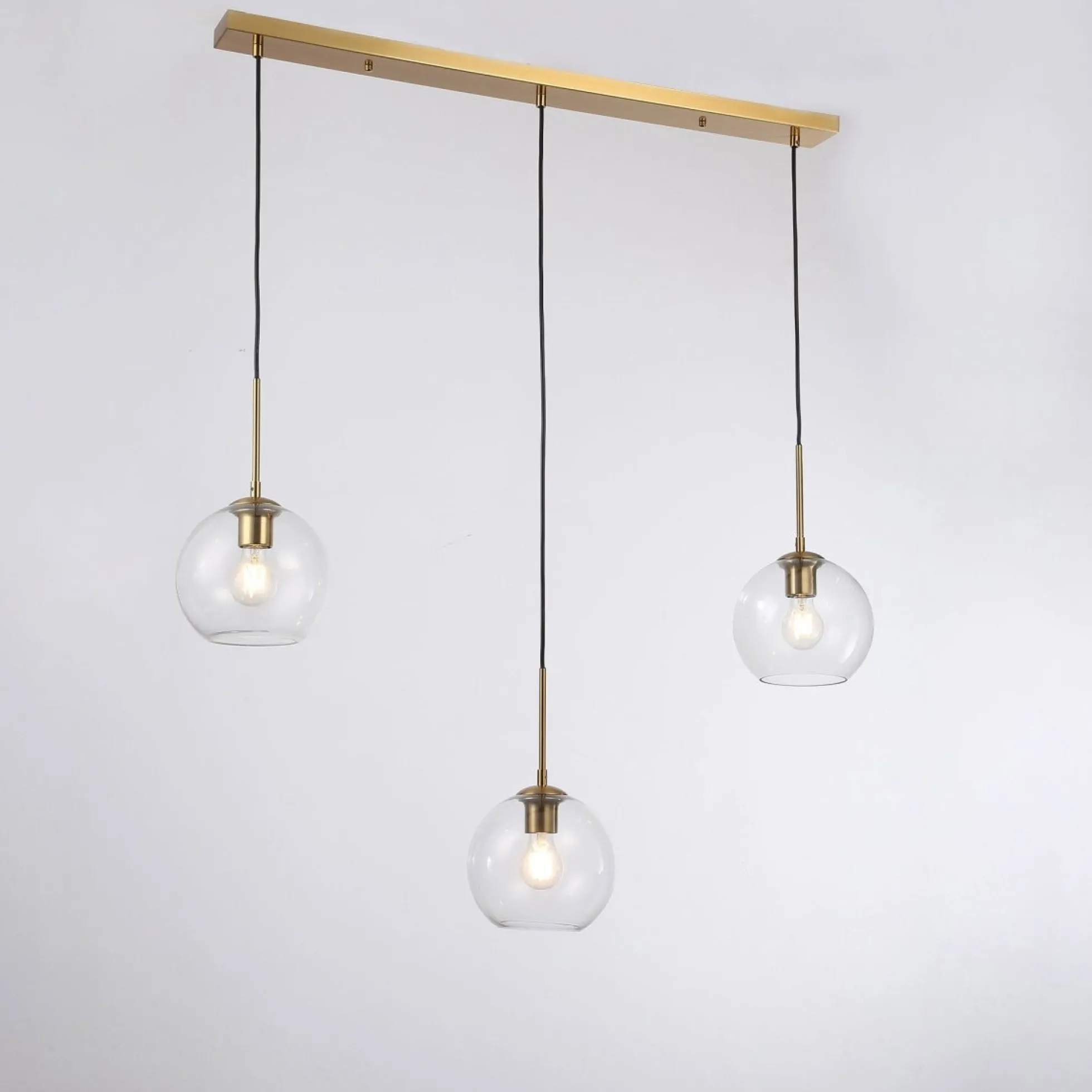 Lámpara colgante cristal triple "Merce" - 3 x E27