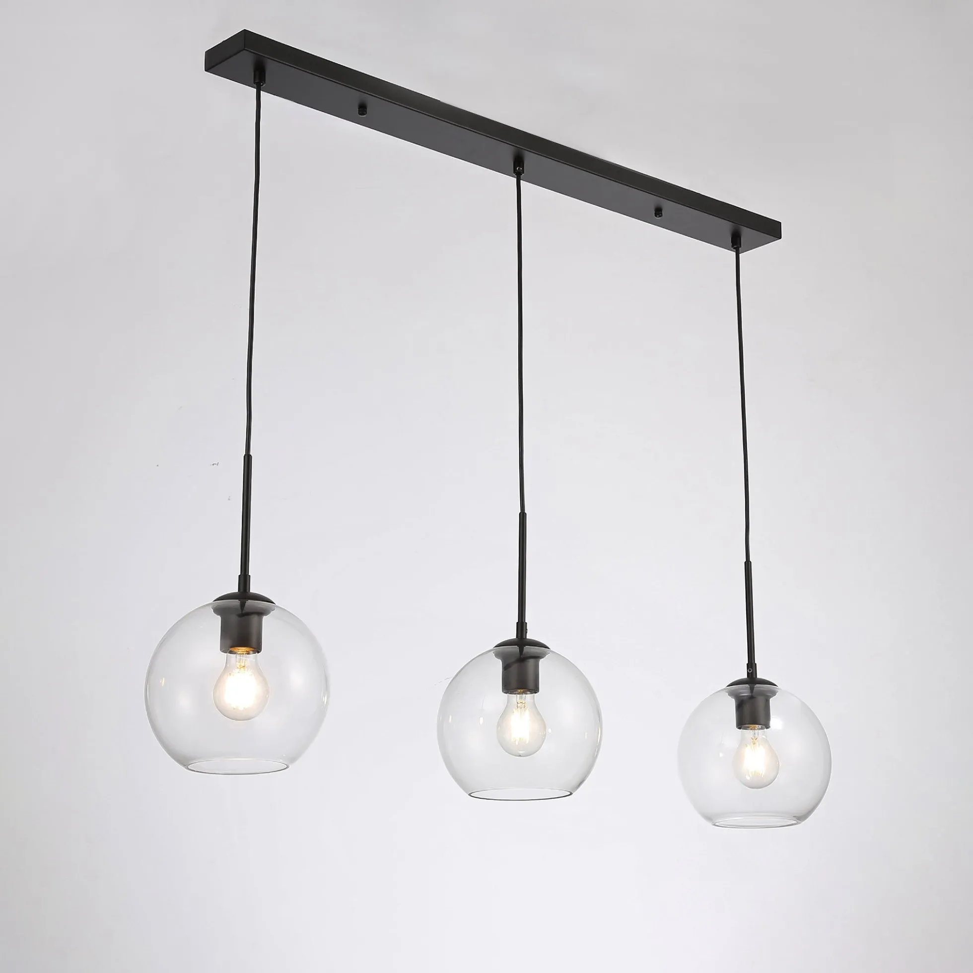 Lámpara colgante cristal triple "Merce" - 3 x E27