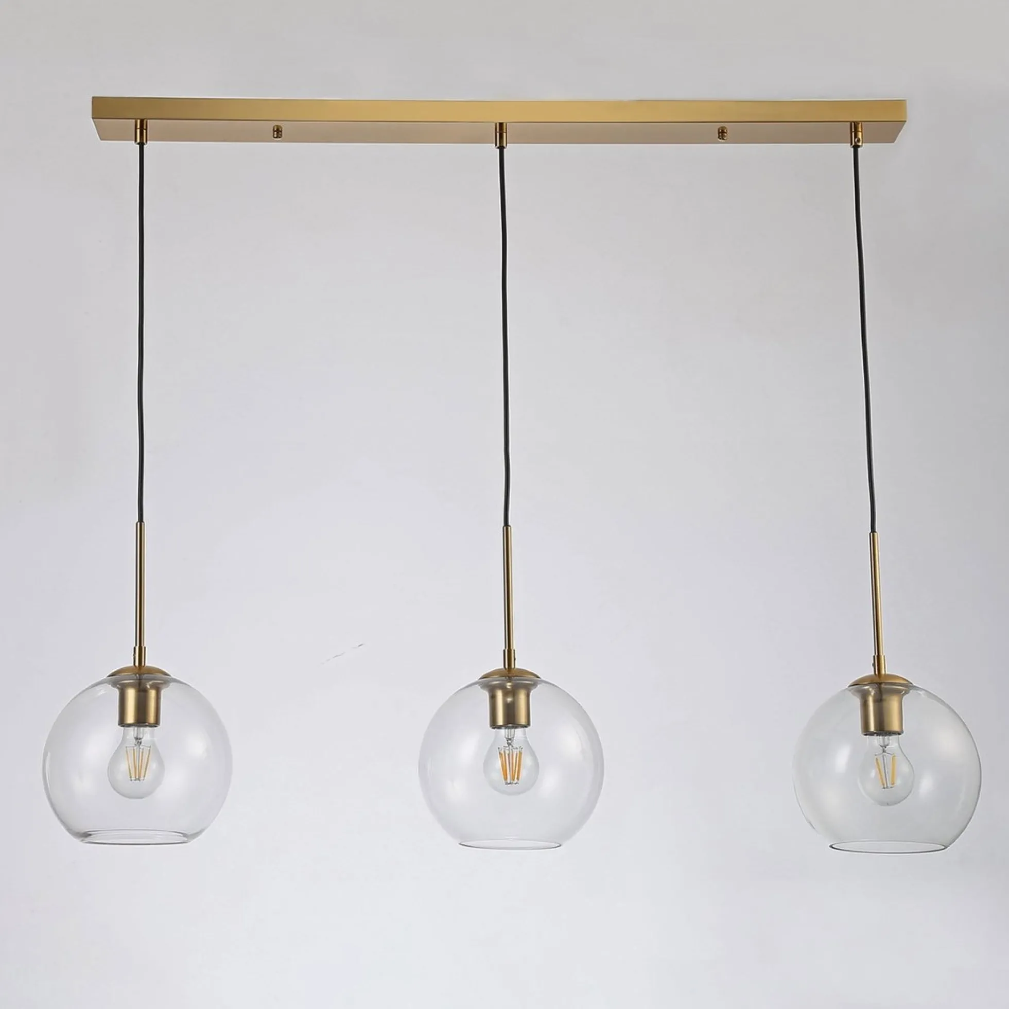 Lámpara colgante cristal triple "Merce" - 3 x E27