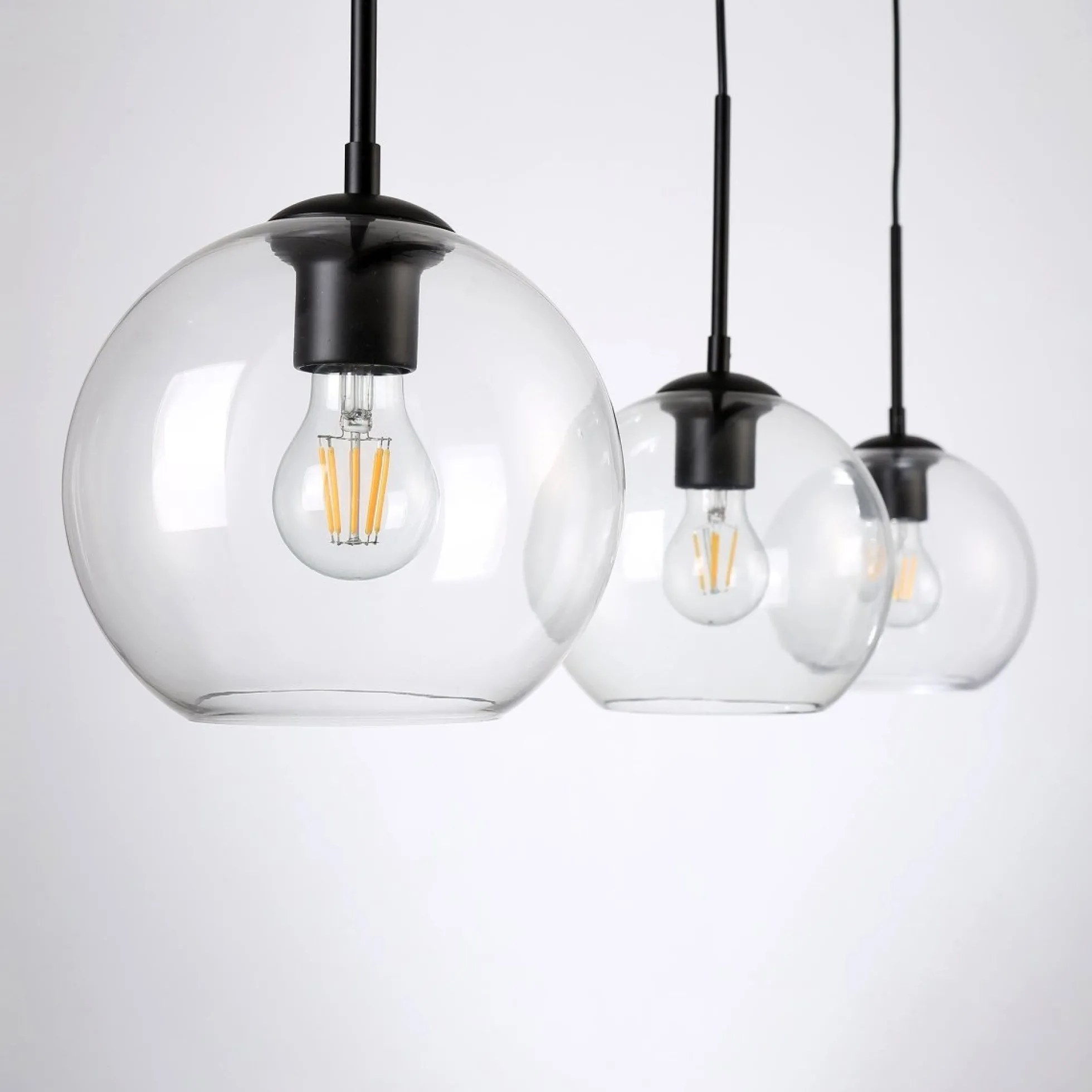 Lámpara colgante cristal triple "Merce" - 3 x E27