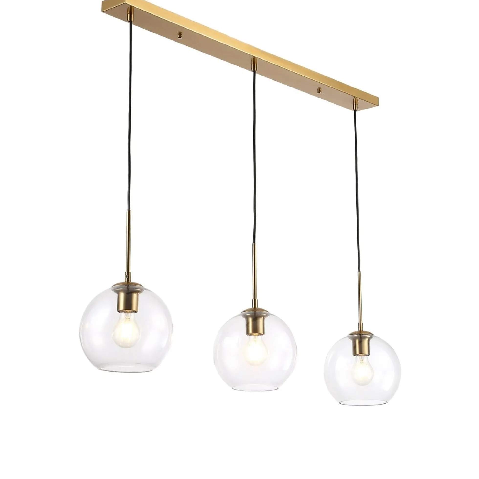Lámpara colgante cristal triple "Merce" - 3 x E27