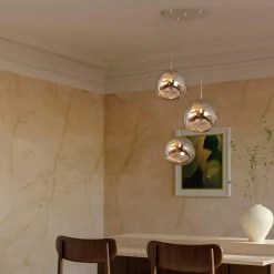Lámpara colgante cristal triple "KADNIS" - 3 x E27