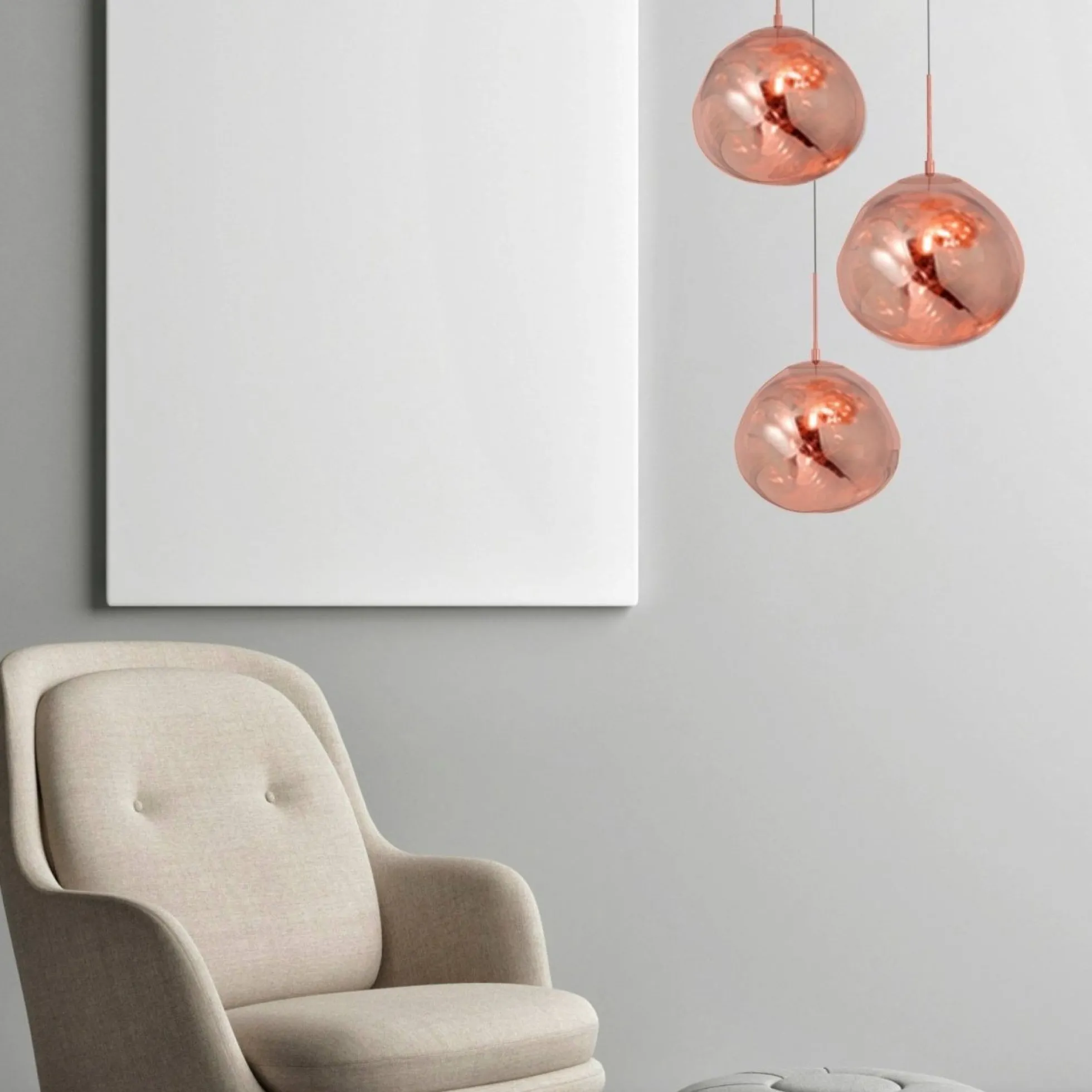 Lámpara colgante cristal triple "KADNIS" - 3 x E27