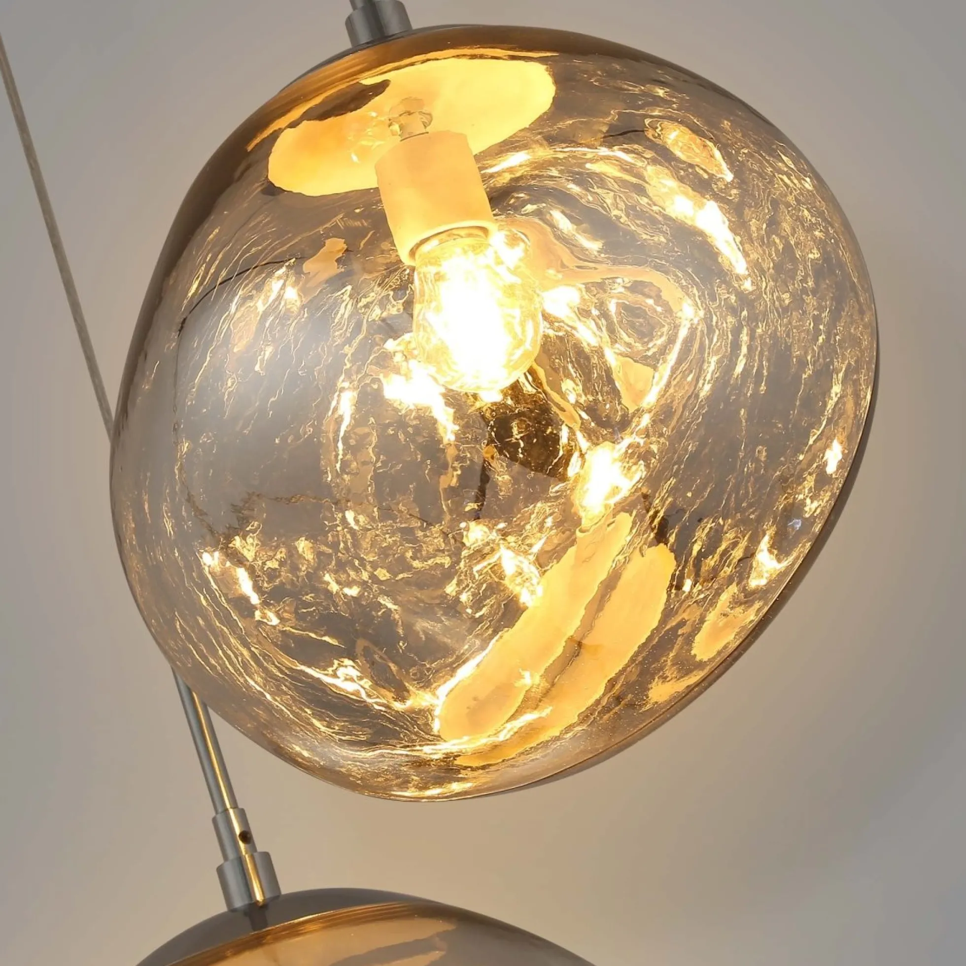 Lámpara colgante cristal triple "KADNIS" - 3 x E27