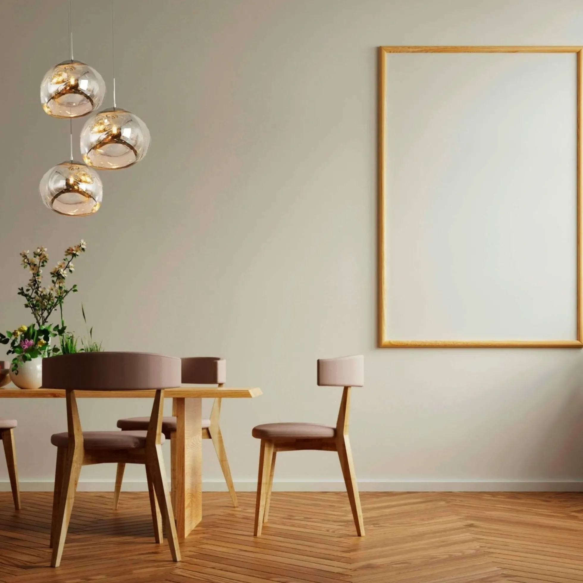 Lámpara colgante cristal triple "KADNIS" - 3 x E27