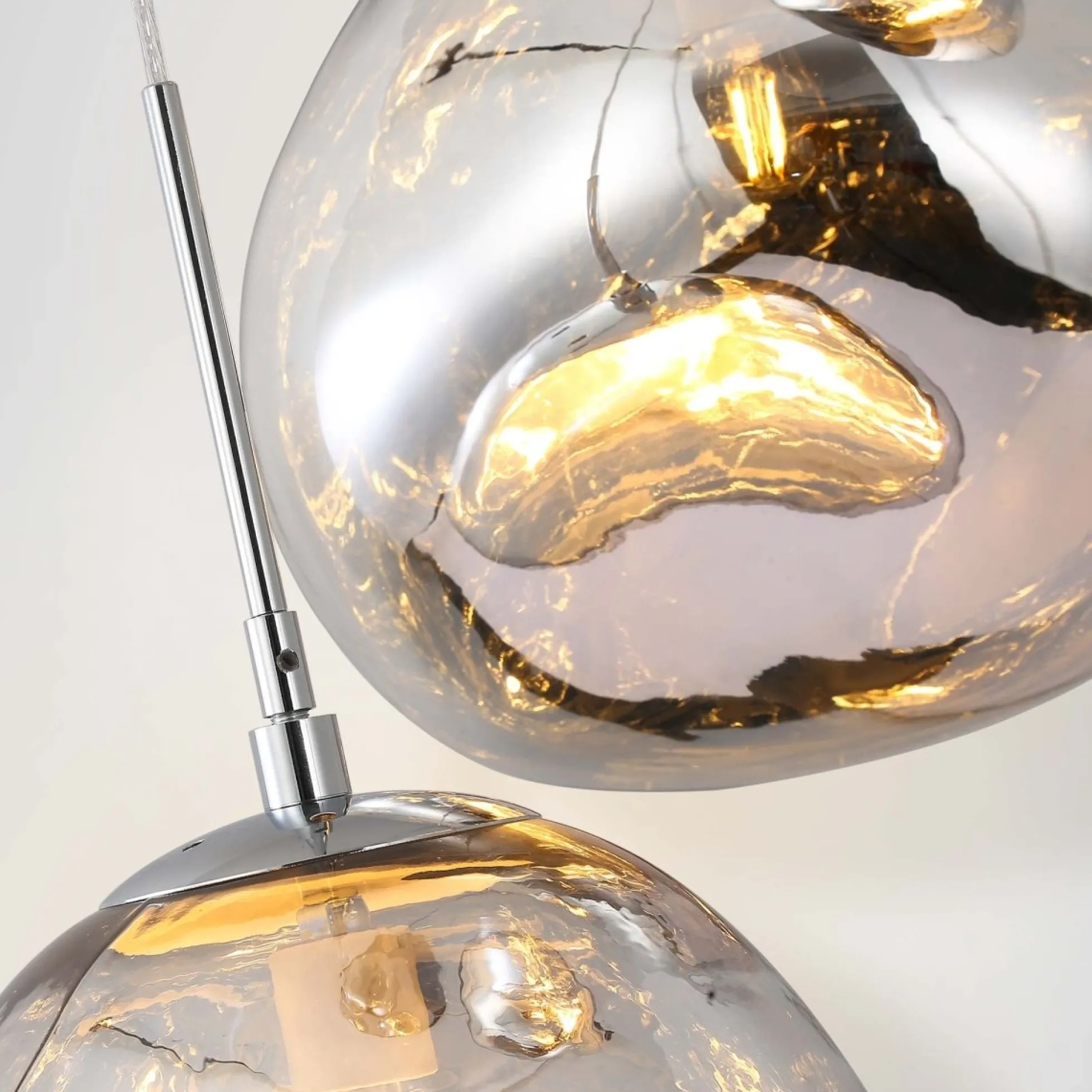Lámpara colgante cristal triple "KADNIS" - 3 x E27