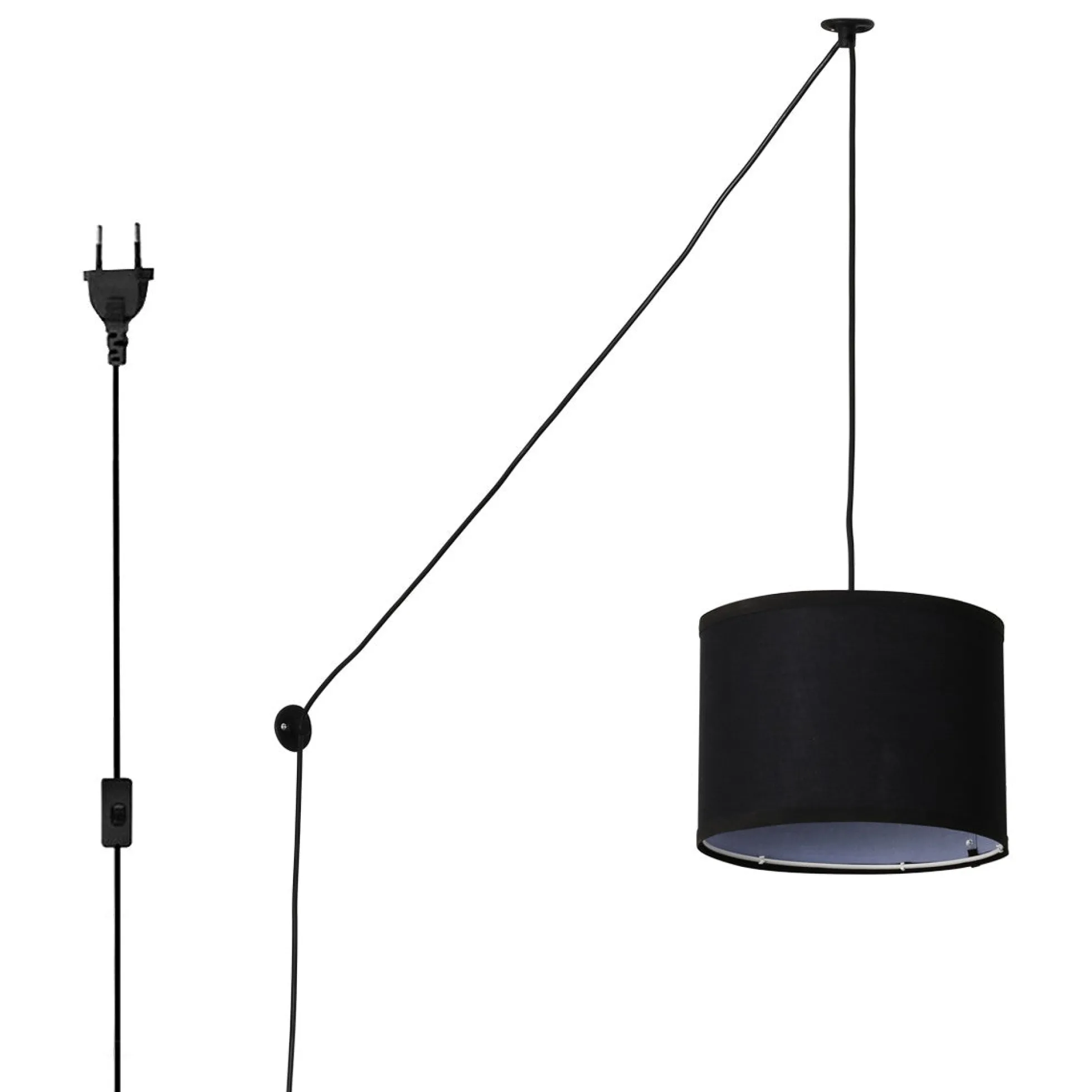 Lámpara colgante decorativa "KIM" - Con cable y enchufe - E27