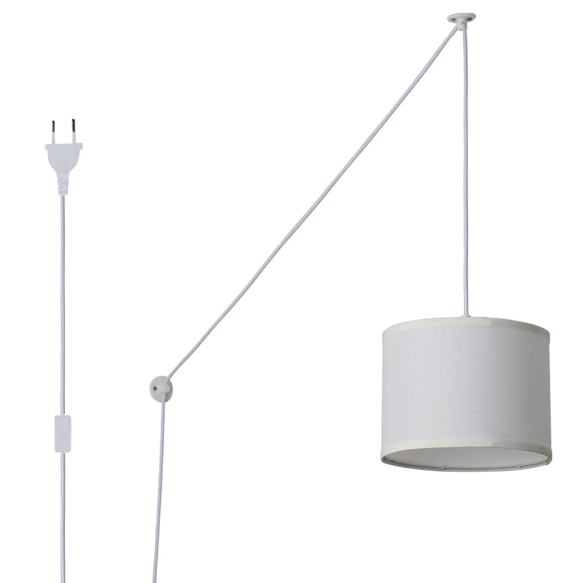 Lámpara colgante decorativa "KIM" - Con cable y enchufe - E27