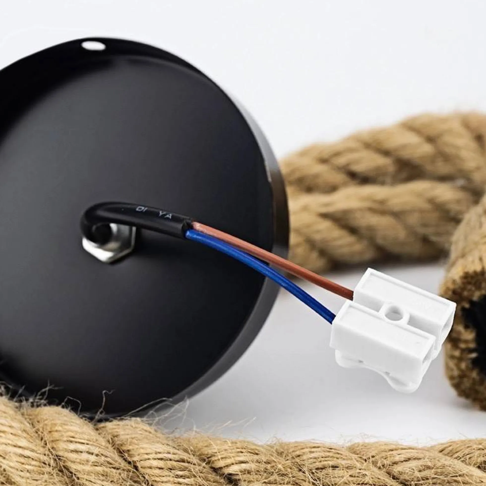 Lámpara colgante de cuerda natural de cáñamo E27 "ROPE LAMP"