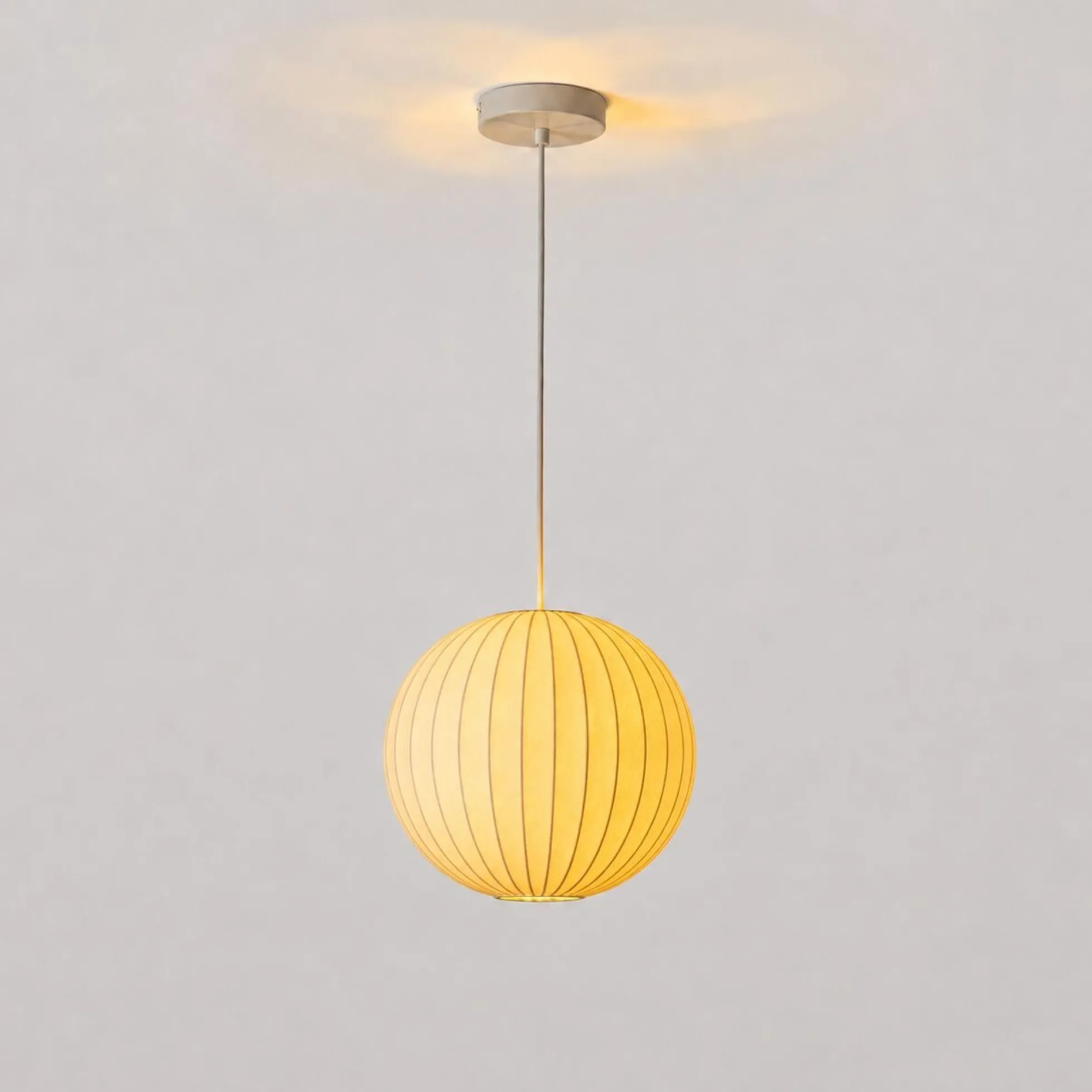 Lámpara colgante de diseño "NUBA 300" - Pantalla de seda - E27 - 30cm