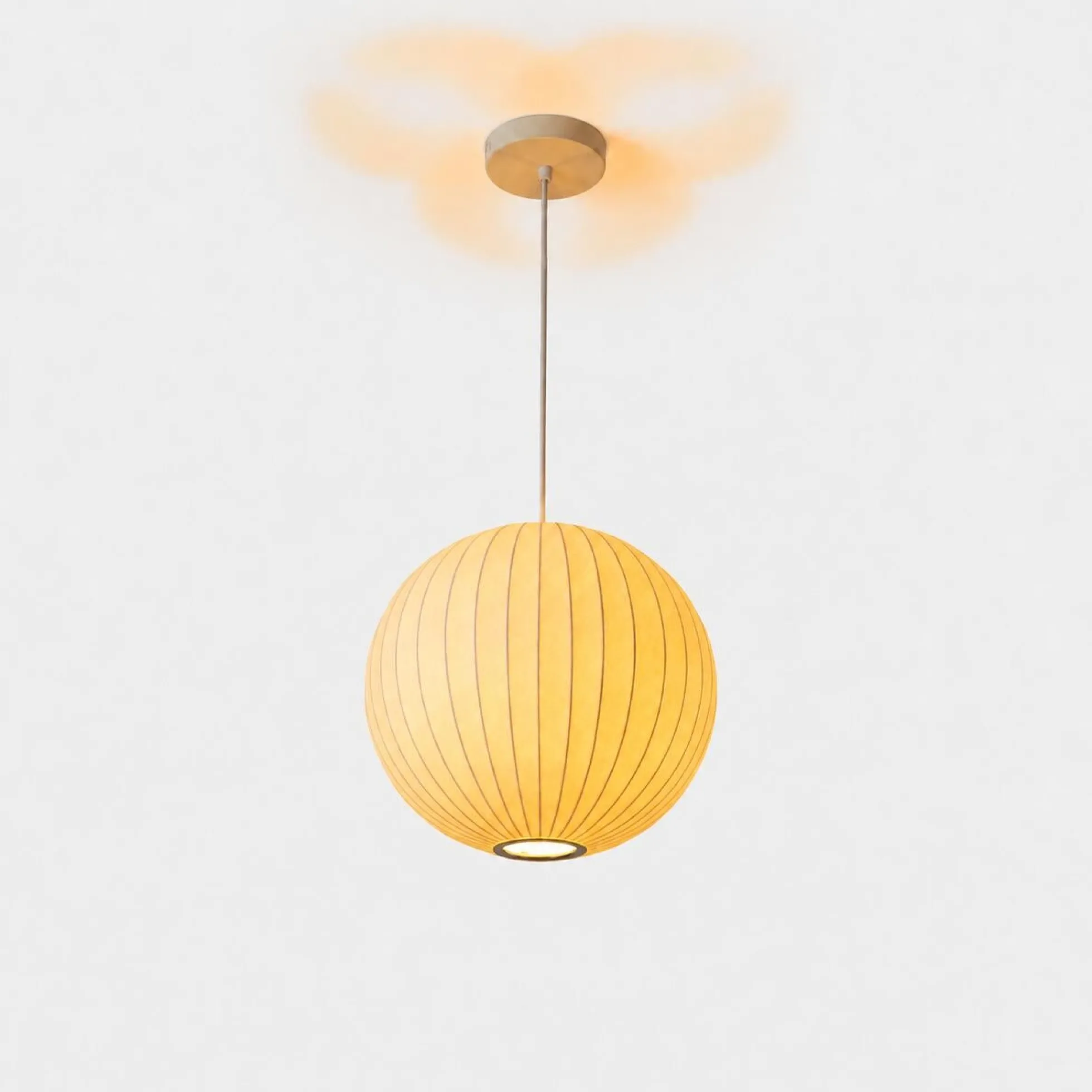Lámpara colgante de diseño "NUBA 400" - Pantalla de seda - E27 - 40cm
