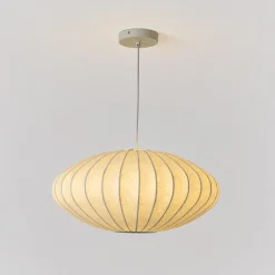 Lámpara colgante de diseño "ONDINA 500" - Pantalla de seda - E27 - 50 cm