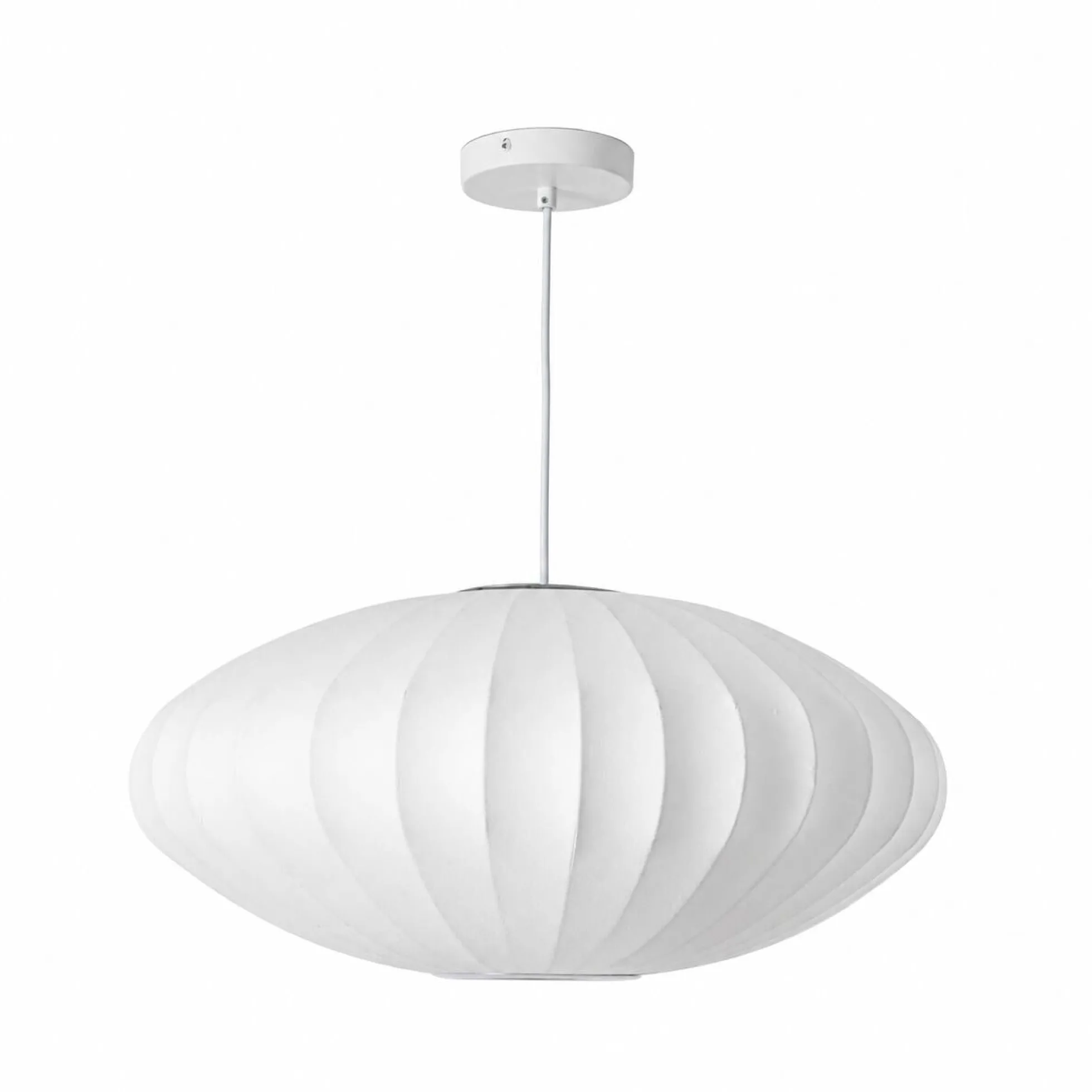 Lámpara colgante de diseño "ONDINA 500" - Pantalla de seda - E27 - 50 cm