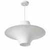 Lámpara colgante de diseño "SATURNO 600" - Pantalla de seda - 3 x E27 - 60 cm
