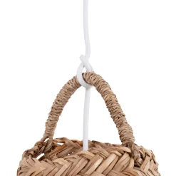 Lámpara colgante de fibras naturales
