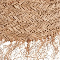 Lámpara colgante de fibras naturales 