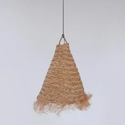 Lámpara colgante de fibras naturales 