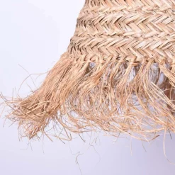 Lámpara colgante de fibras naturales 