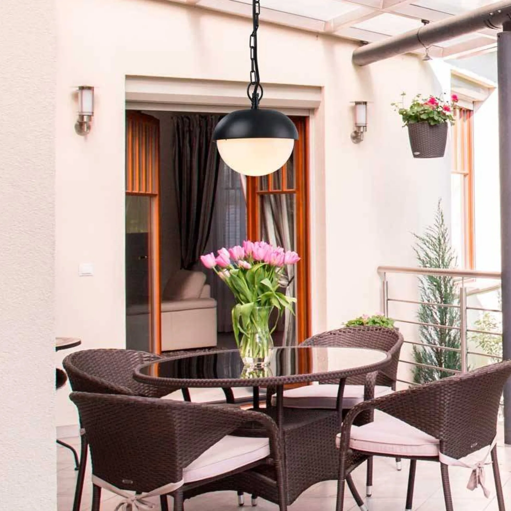 Lámpara colgante de jardín y exterior "MIA" E27 IP44