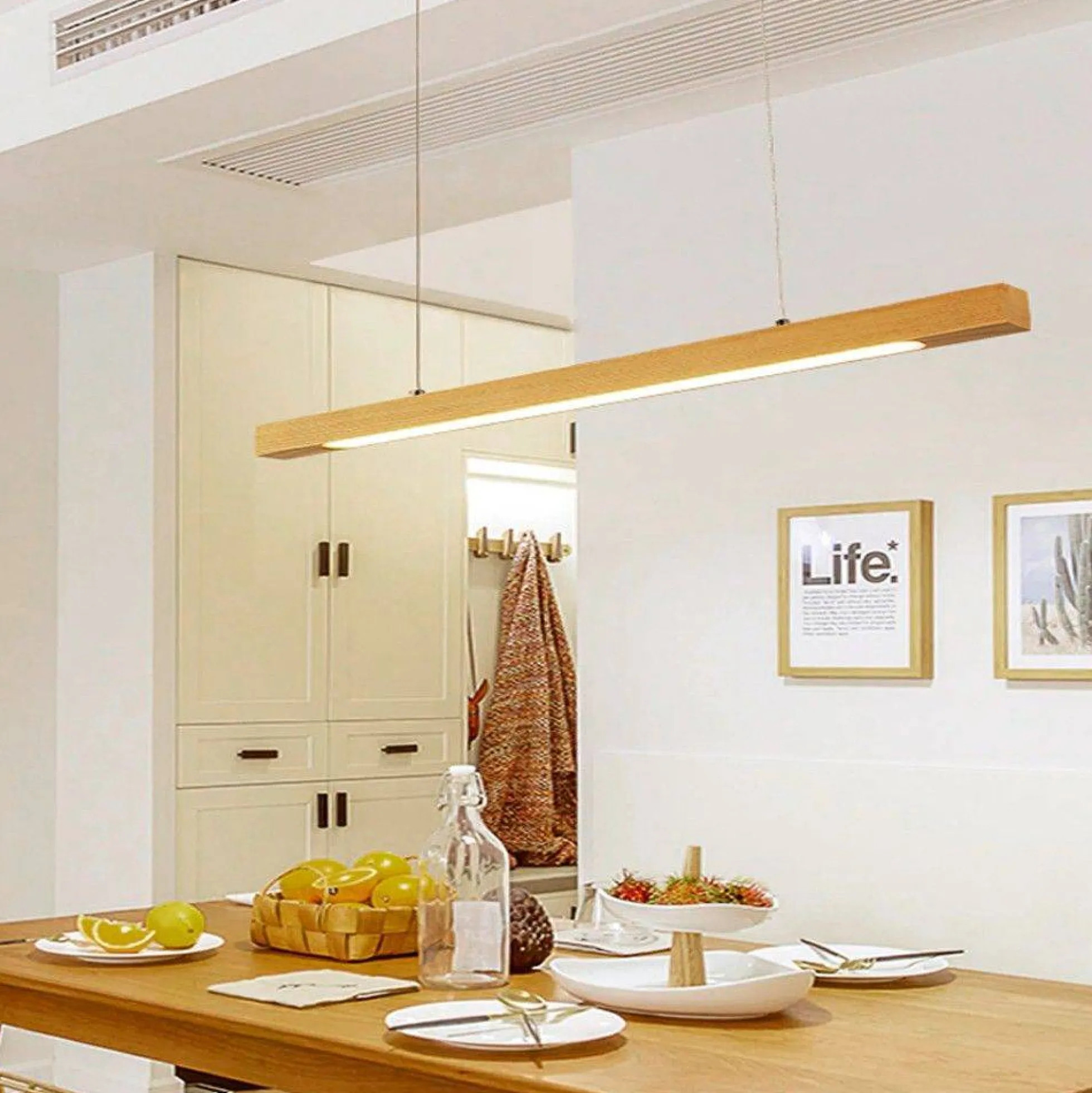 Lámpara colgante de madera "COAK" 24W Dimable