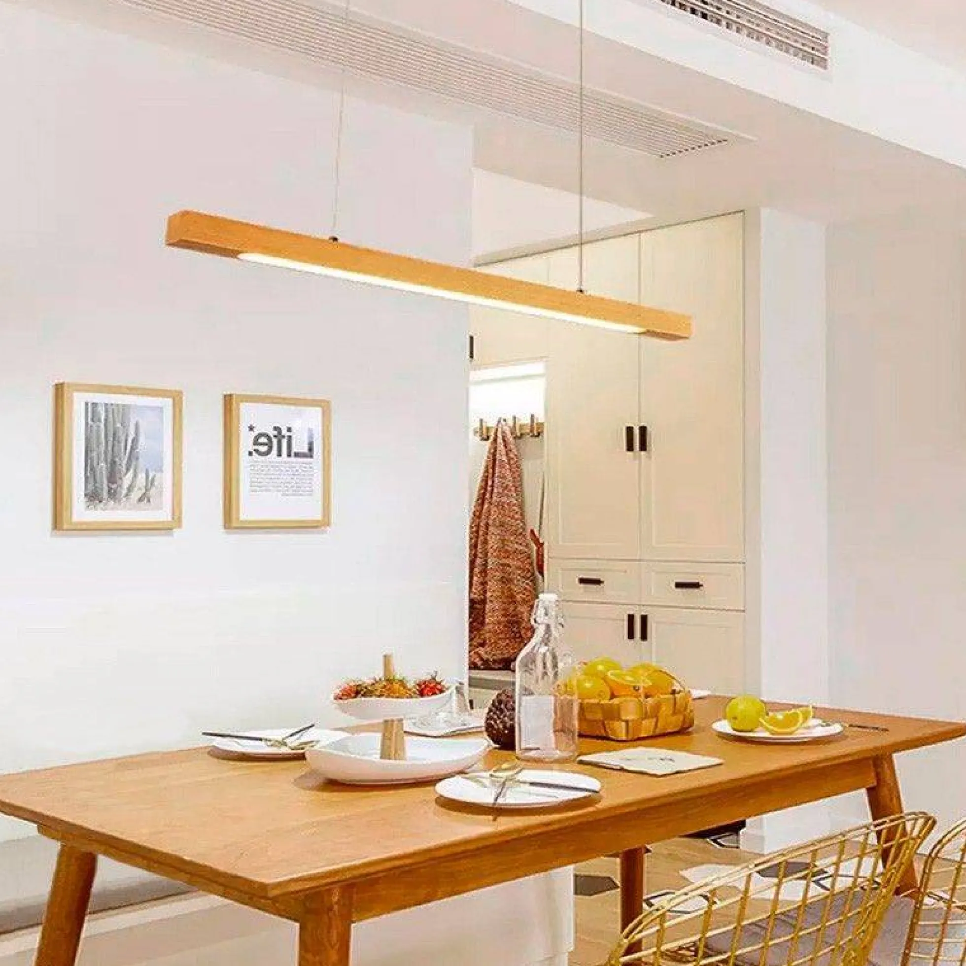 Lámpara colgante de madera "COAK" 24W Dimable