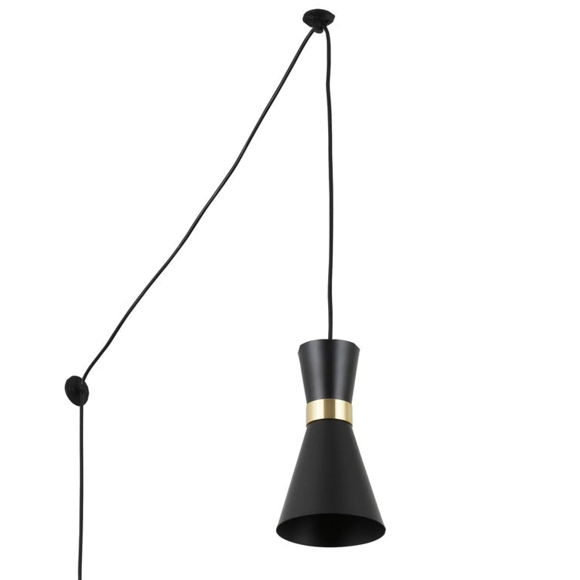 Lámpara colgante de metal con enchufe "Mir" - E27