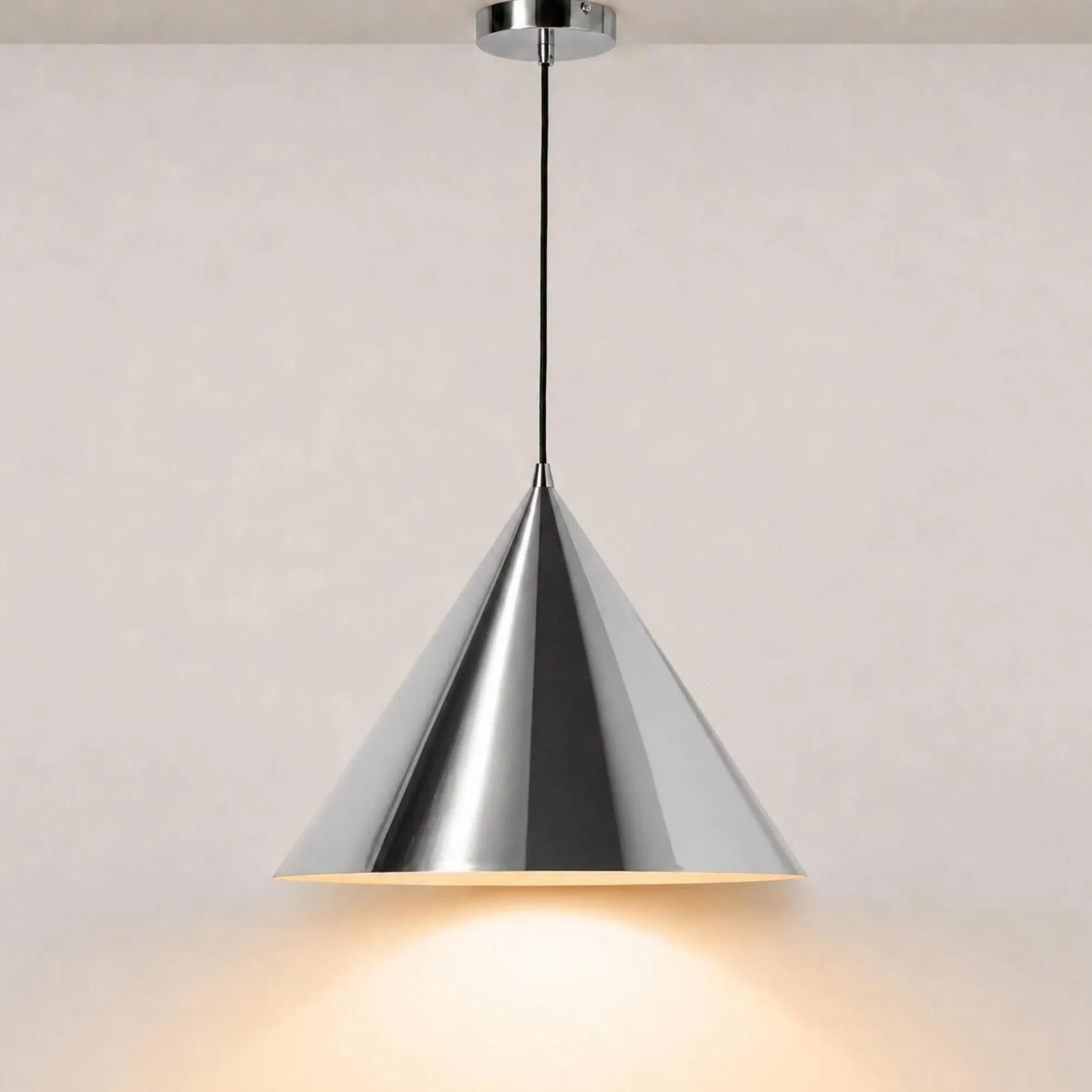 Lámpara colgante de metal "CUSPIDE XL" - E27 - Ø46cm