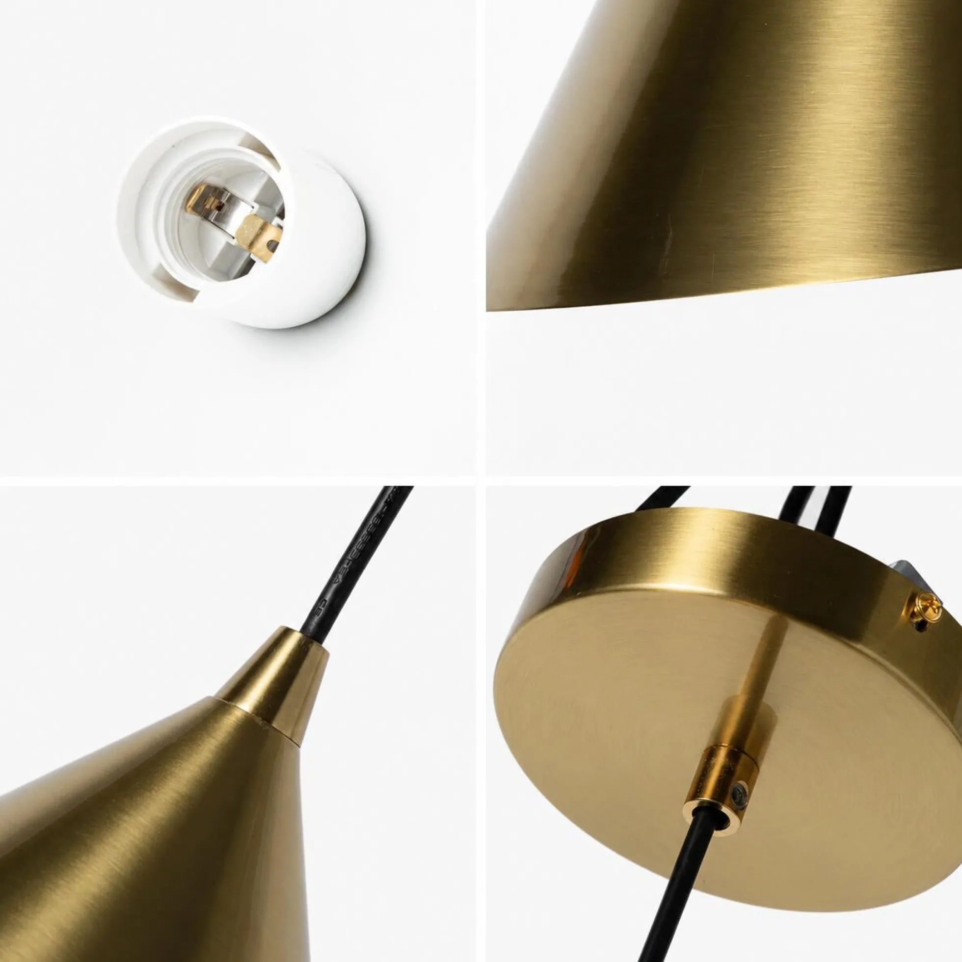 Lámpara colgante de metal "CUSPIDE XL" - E27 - Ø46cm