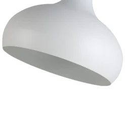 Lámpara colgante de metal y madera