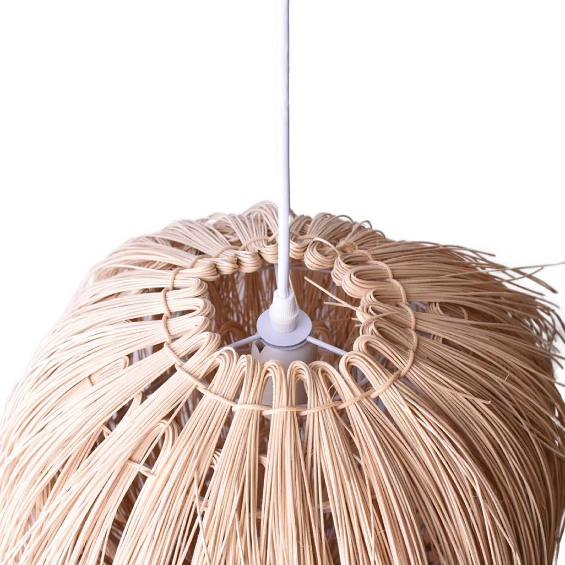 Lámpara colgante de mimbre estilo oriental "TINA"