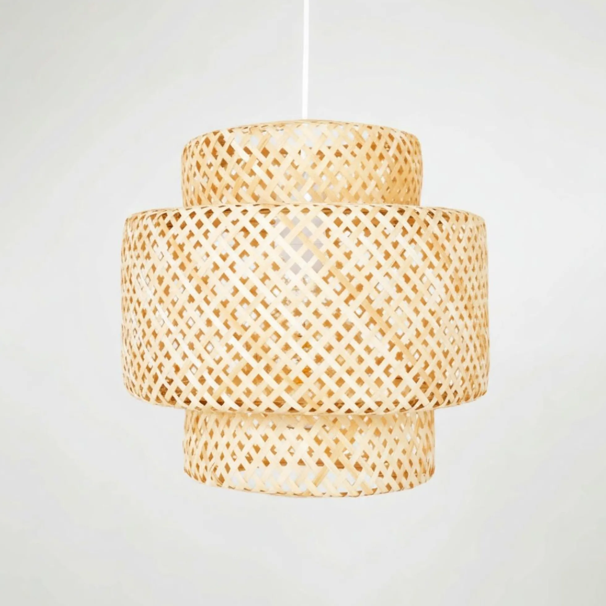 Lámpara colgante de mimbre "JENSEN" - Ø40cm - E27