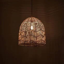 Lámpara colgante de mimbre "NORMA" - Ø35cm - E27
