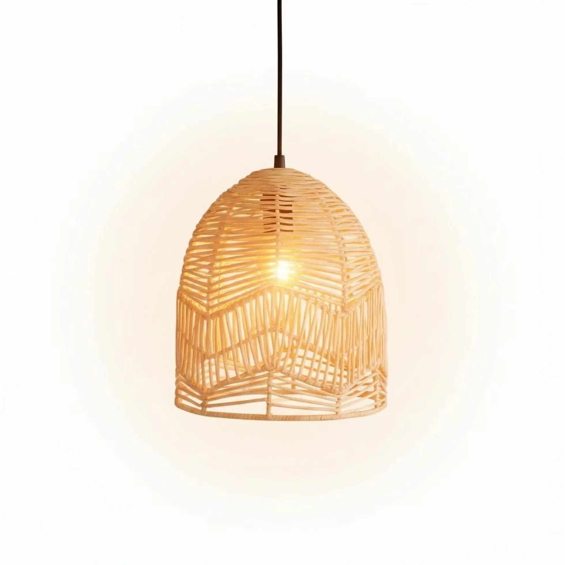 Lámpara colgante de mimbre "NORMA" - Ø35cm - E27