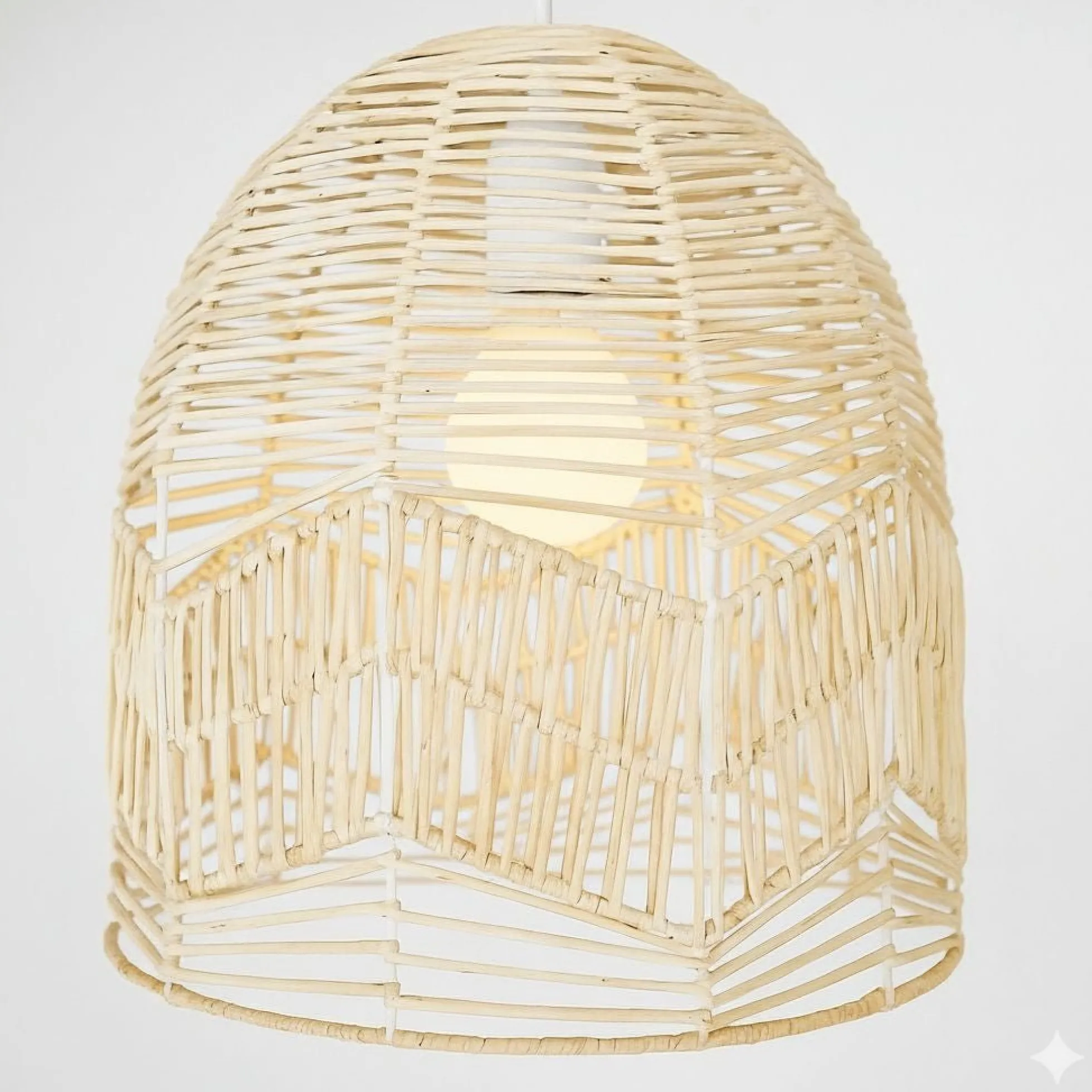Lámpara colgante de mimbre "NORMA" - Ø35cm - E27