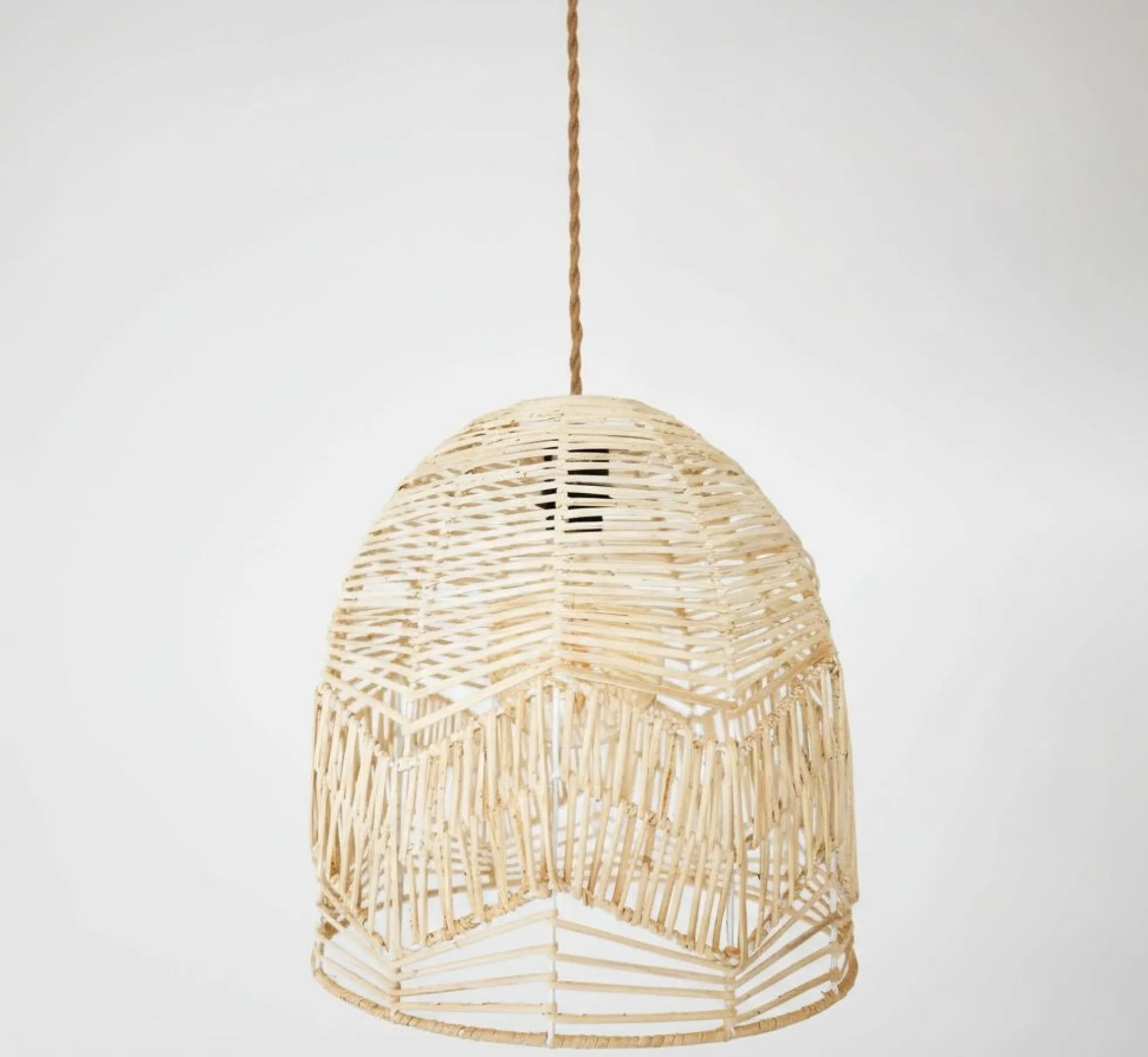 Lámpara colgante de mimbre "NORMA" - Ø45cm - E27