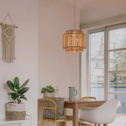 Lámpara colgante de yute "RAWA" - E27