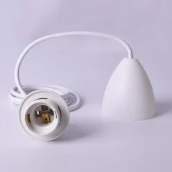 Lámpara colgante de yute y fibras naturales