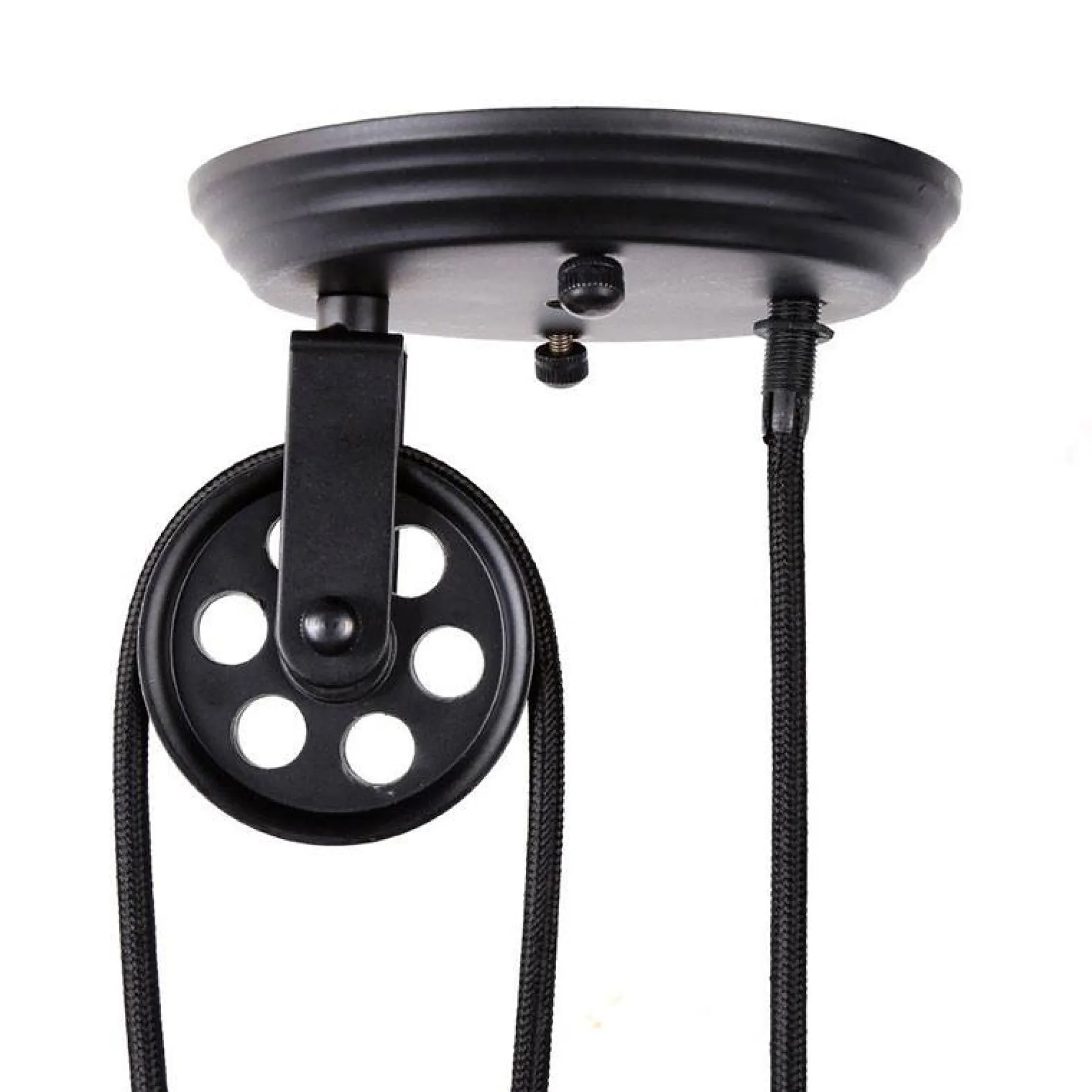 Lámpara colgante industrial polea "CLOCK WORK"