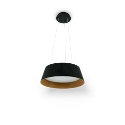 Lámpara colgante LED CCT 24W - Efecto madera - ø46cm