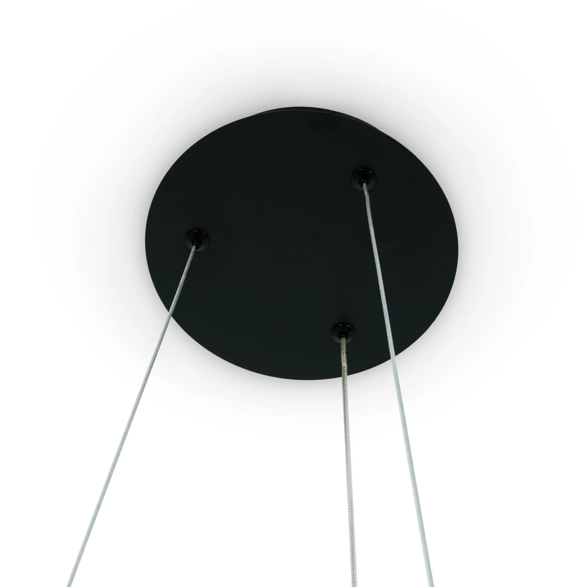 Lámpara colgante LED CCT 24W - Efecto madera - ø46cm