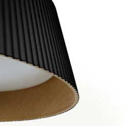 Lámpara colgante LED CCT 24W - Efecto madera - ø46cm