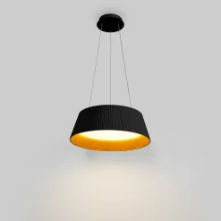 Lámpara colgante LED CCT 24W - Efecto madera - ø46cm