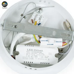 Lámpara colgante LED CCT 24W - Efecto madera - ø46cm
